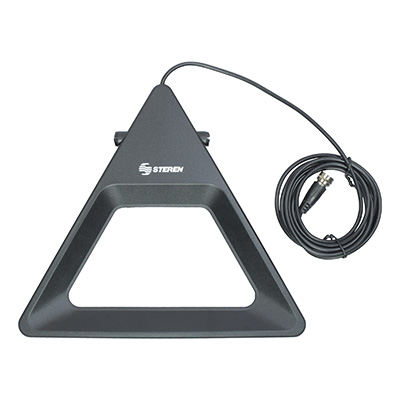 ANTENA UHF PARA INTERIOR CON DISEÑO TIPO TRIANGULO