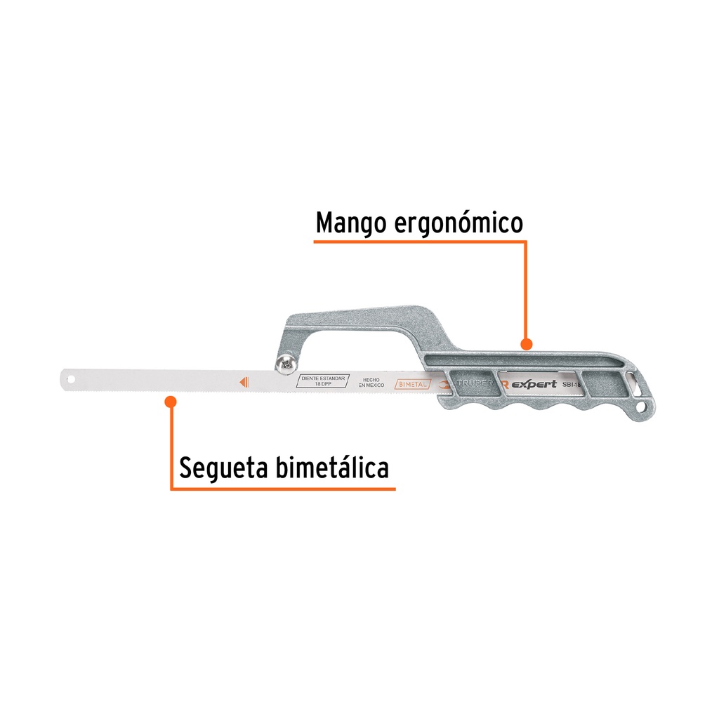 [TRU-10236] MINI ARCO 12' DE ALUMINIO PARA SEGUETA, TRUPER