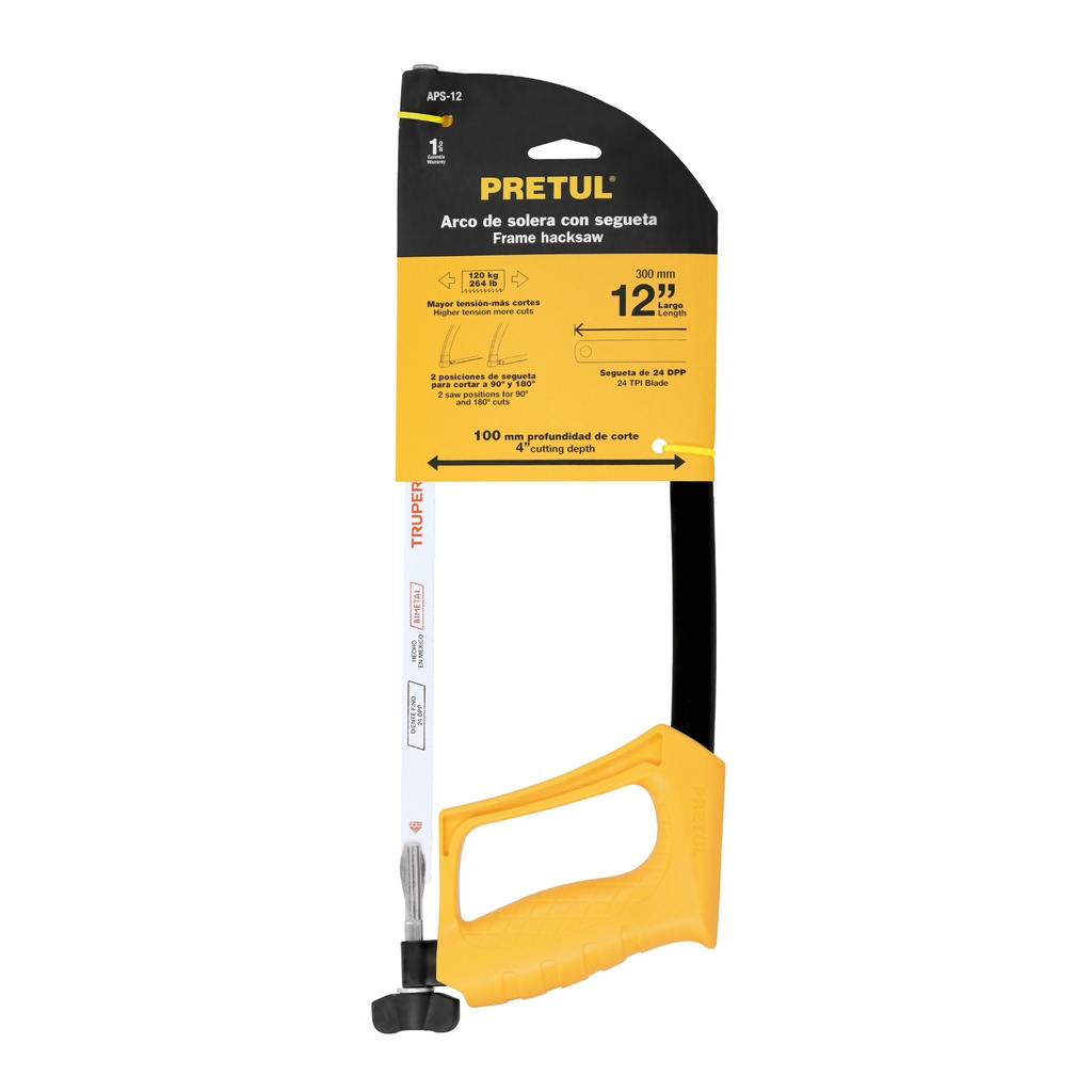 [TRU-20017] ARCO 12' DE SOLERA PARA SEGUETA, PRETUL