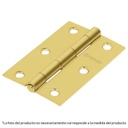 BISAGRA RECTANGULAR 2' ACERO LATONADO, HERMEX