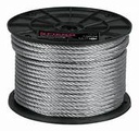 METRO DE CABLE RÍGIDO 1/8' DE ACERO 7X7 HILOS, 75 M, FIERO