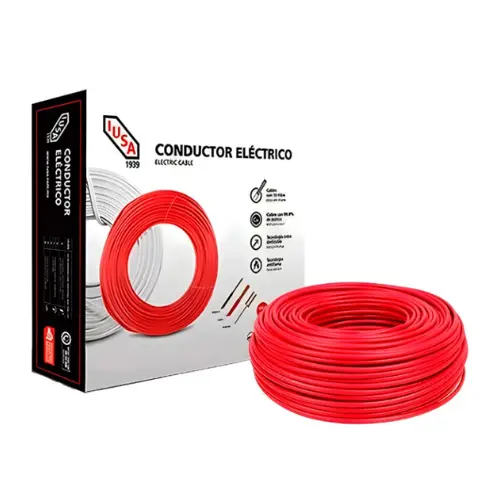 CABLE THW # 12 ROJO 100 MT