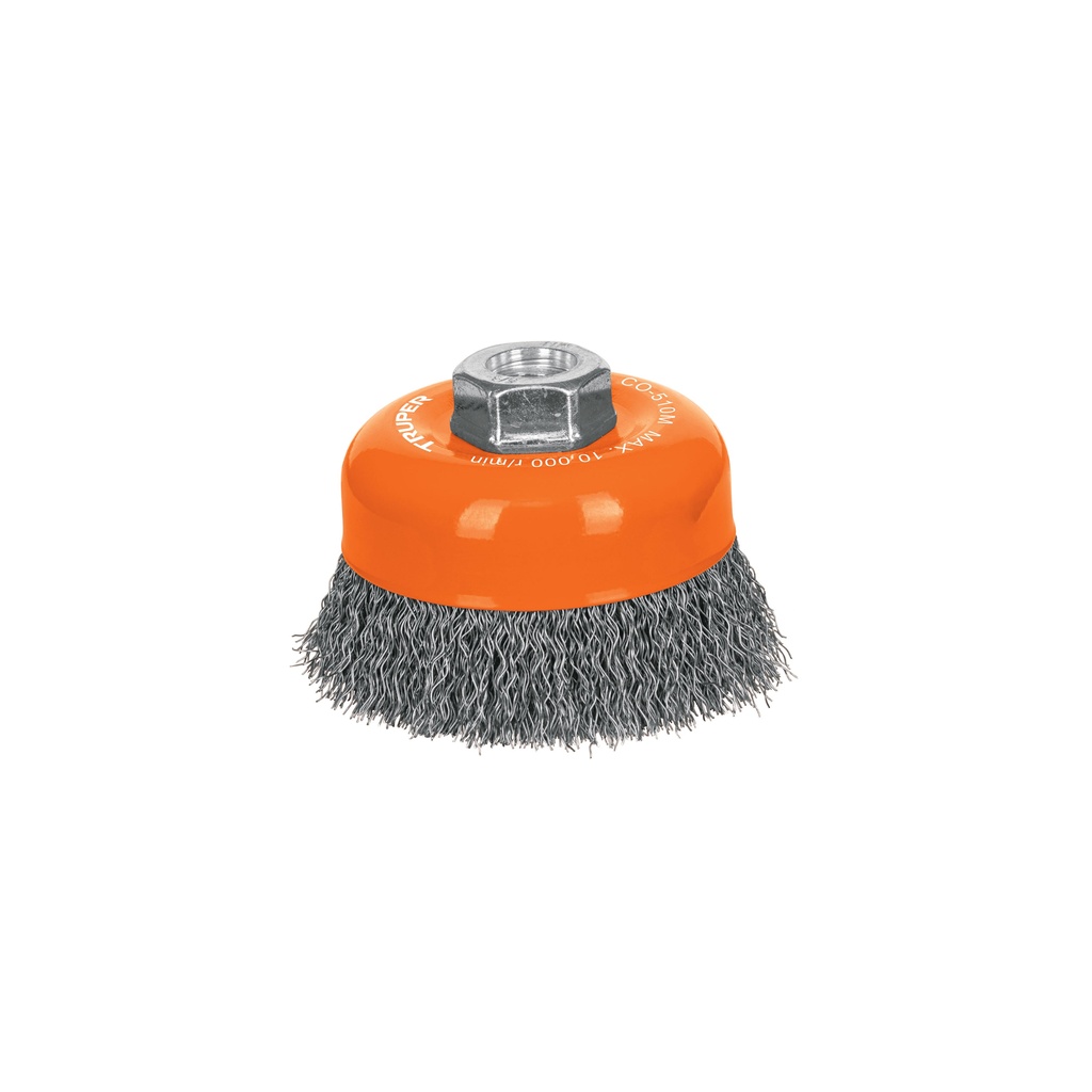 [TRU-11532] CARDA COPA 4' ALAMBRE ONDULADO FINO, EJE M14, TRUPER*