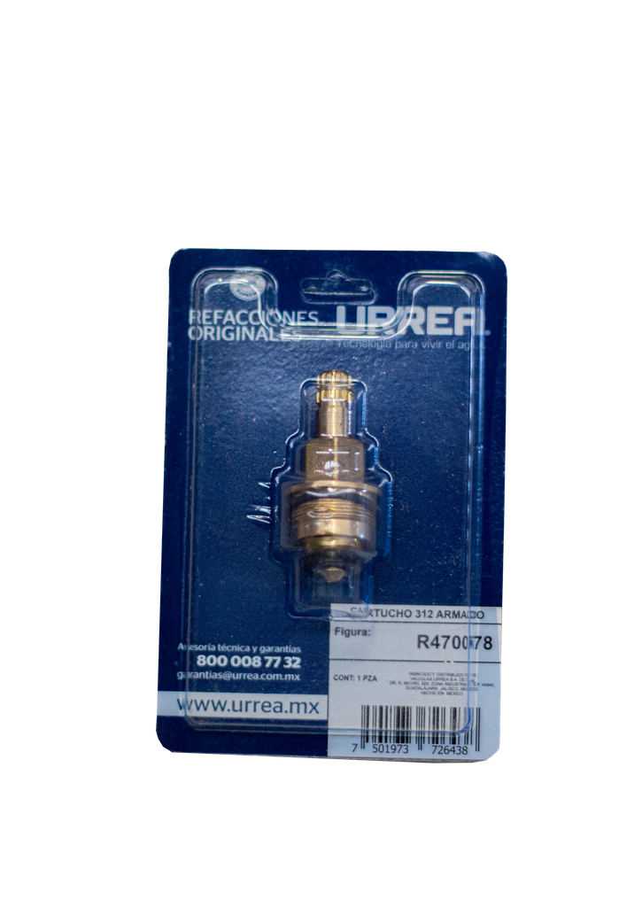 CARTUCHO 312 ARMADO P/MEZCLADORAS 8" y 12" **