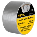 CINTA PARA DUCTO 10M X 48MM, ESPESOR 0.16MM, PRETUL