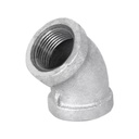 CODO GALVANIZADO 1/2 X 45