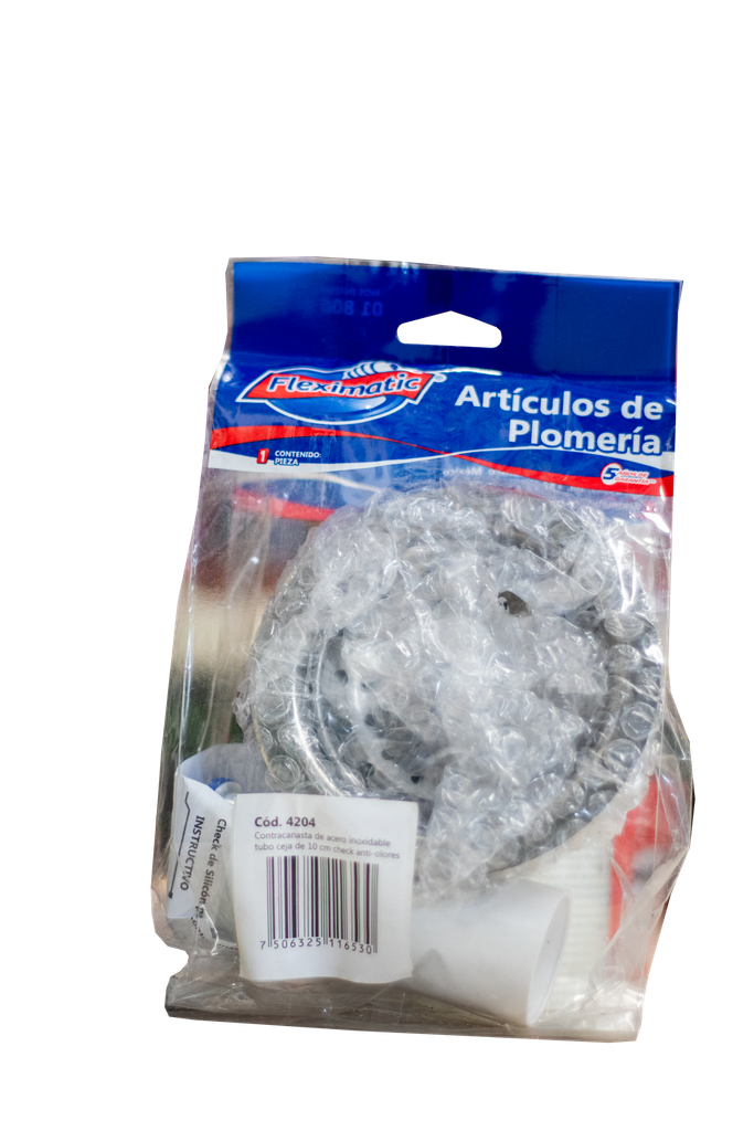 CONTRACANSTA DE ACERO INOX. C/ANTIOLOR 4204