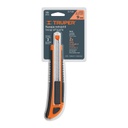 CUTTER 9 MM PROFESIONAL CON ALMA METÁLICA Y GRIP, TRUPER