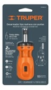 DESARMADOR TIPO TROMPO CON MATRACA, 6 PUNTAS DOBLES, BLÍSTER