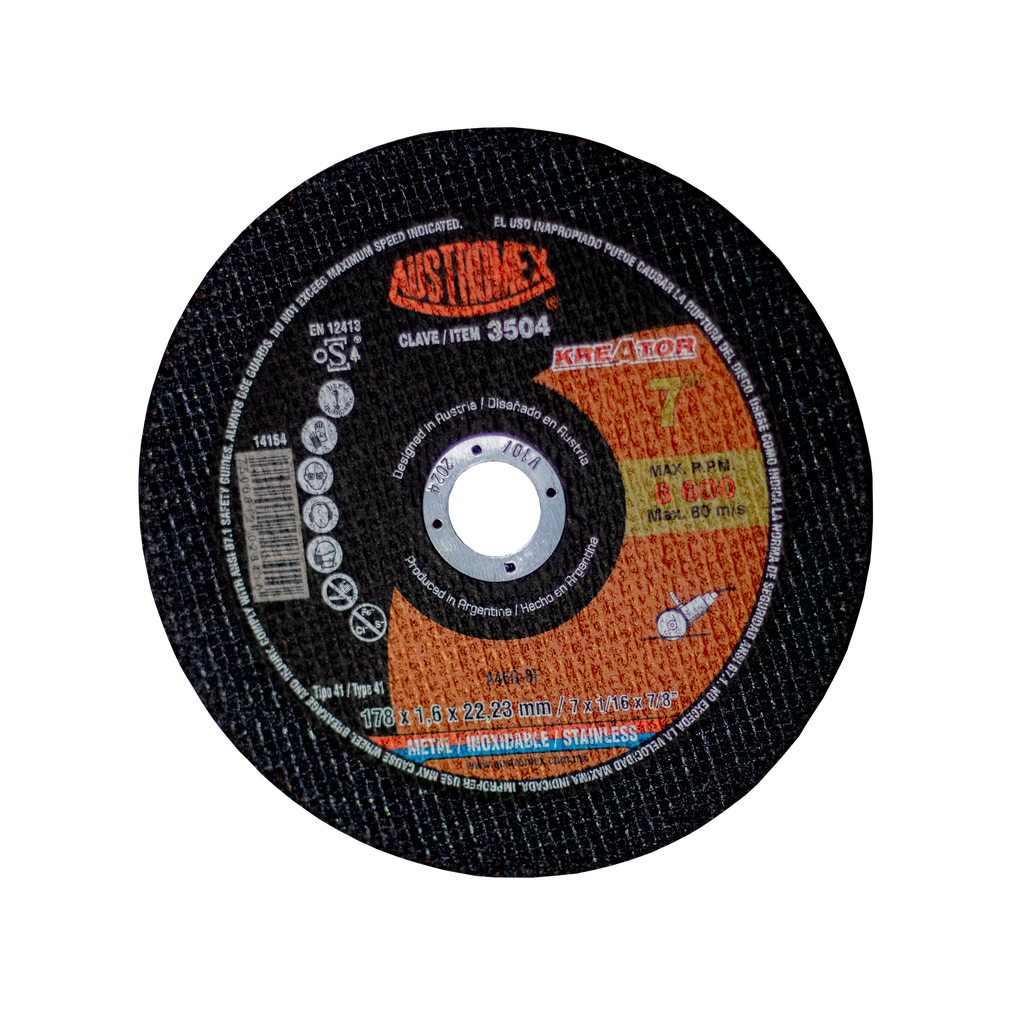 DISCO DE METAL EXTRA DELGADO 7 3504** (25)