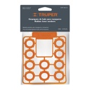 BOLSA CON 10 EMPAQUES DE PVC ANTIFUGA PARA MANGUERA, TRUPER