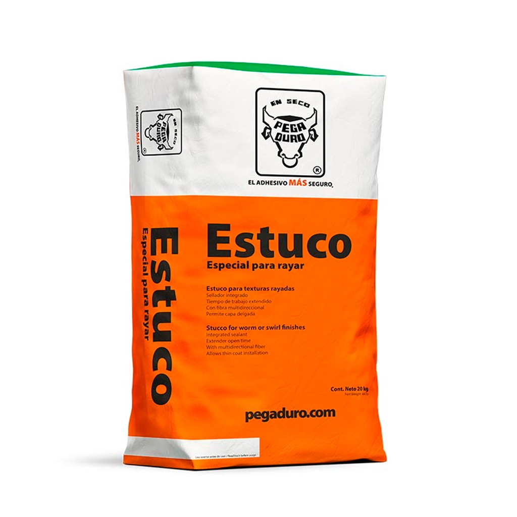 ESTUCO ESPECIAL PARA RAYAR 20 KG