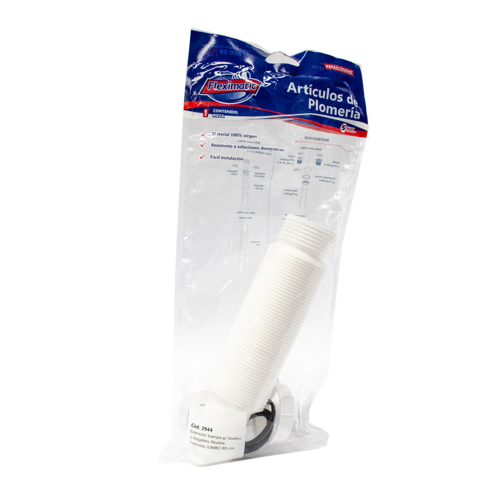 EXTENSION FLEX.P/LAVADERO JUMBO 80CM
