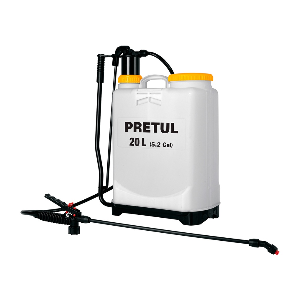 FUMIGADOR DE 20 L MANUAL DE MOCHILA, PRETUL