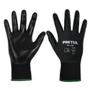 GUANTES DE NYLON RECUBIERTOS DE NITRILO, M, PRETUL