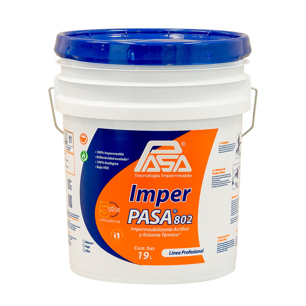 IMPER PASA 802 5AÑOS ROJO 22.7L