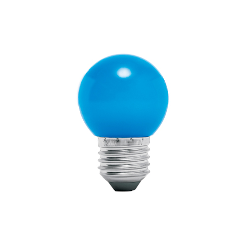 [TRU-46026] LÁMPARA LED TIPO BULBO G45 1 W COLOR AZUL, CAJA, VOLTECK