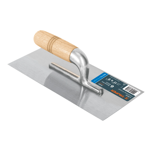[TRU-15406] LLANA 11' CANTO RECTO, 6 REMACHES, MGO MADERA, TRUPER