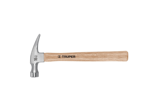 [TRU-16755] MARTILLO PULIDO, 20 OZ, UÑA RECTA, MANGO MADERA, TRUPER