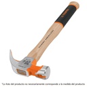 [TRU-16654] MARTILLO PULIDO 16 OZ UÑA CURVA, MANGO HICKORY, TRUPER GRIP