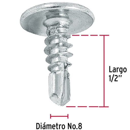 [FANC-MKB-9820] PIJA BROCA 8 X 1/2 44645