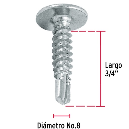 [FANC-MKB-9821] PIJA BROCA 8 X 3/4 44646