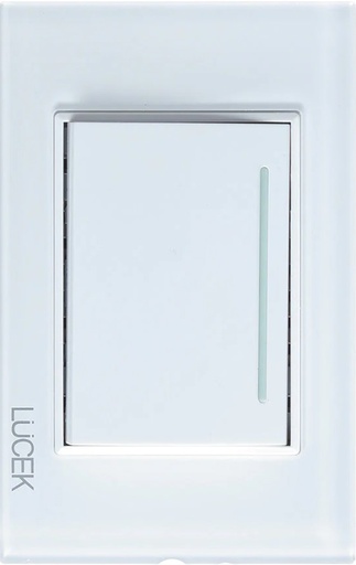 [ELE-BP01CBB] PLACA CON 1 INTERRUPTOR SENCILLO DE 3 MÓDULOS BLANCO(10)