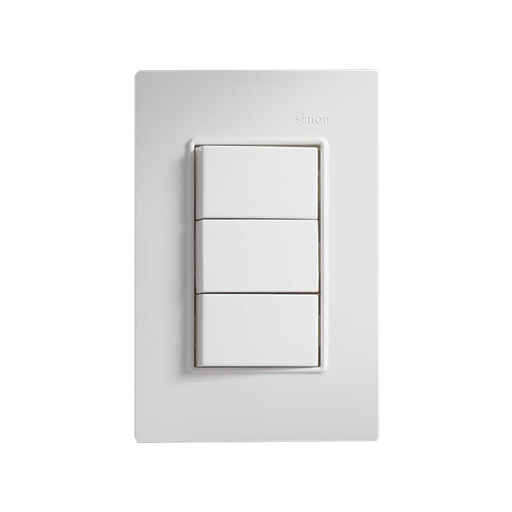 [ELE-2600611-030] PLACA 1 MODULO C/CHASIS - BLANCO/BLANCO S26(8)