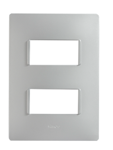[ELE-23101-90] PLACA 1M + 1 INT 2 VIAS BLANCO S23 
