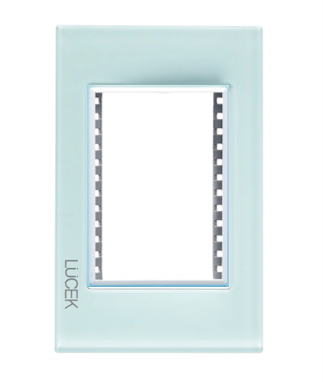 [PRO-PP030CCB] PLACA DE 3 MODULO CRISTAL CRISTAL VERDE