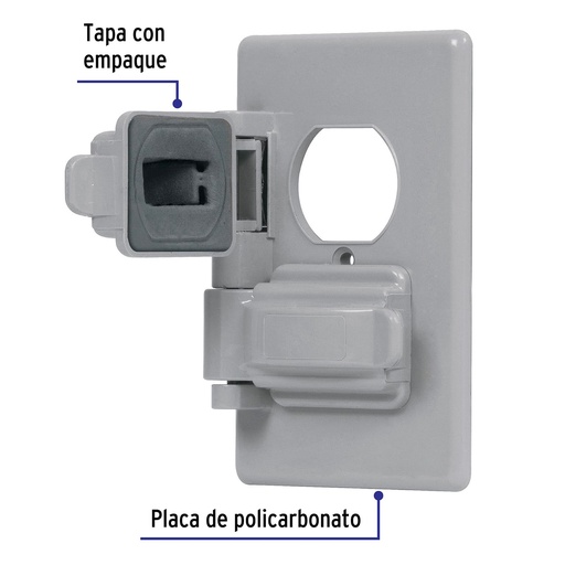 [TRU-46410] PLACA DÚPLEX DE POLICARBONATO PARA INTEMPERIE, LÍNEA STANDARD