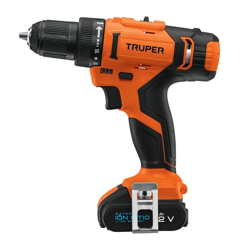 [TRU-18153] TALADRO 3/8', 12V, 1 BATERÍA 2AH, PRO