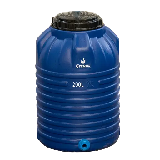 [CIT-TICJVAR200] TINACO CITIJAL USO RUDO VERTICAL AZUL REY 200 LTS