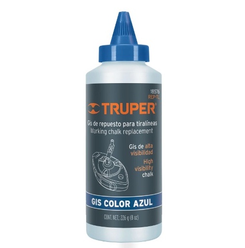[TRU-18576] GIS AZUL PARA TIRALÍNEAS, ALTA VISIBILIDAD, 8 OZ, TRUPER