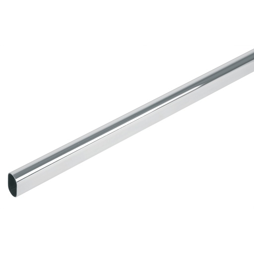 [TRU-48977] TUBO OVALADO PARA CLÓSET, 3.0 M, ACERO CROMADO, HERMEX
