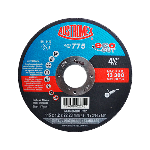 [AUS-775] DISCO CORTE SUPER DELGADO 775 4 1/2