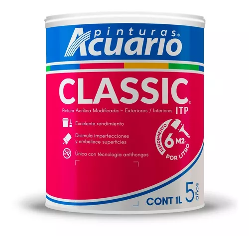[ACU-VA400-1L] PINTURA VINILICA CLASSIC BLANCO 1L
