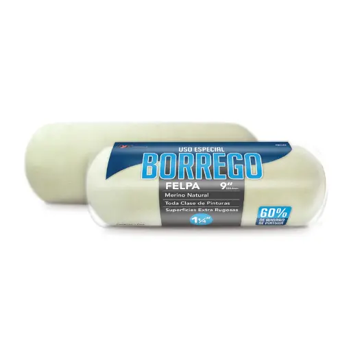 [BYP-FBO49] FELPA 9" BORREGO 1-1/4"