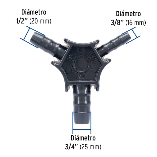 [TRU-45707] AVELLANADOR PARA TUBERÍA DE PE-AL-PE, 3/8" A 3/4" 