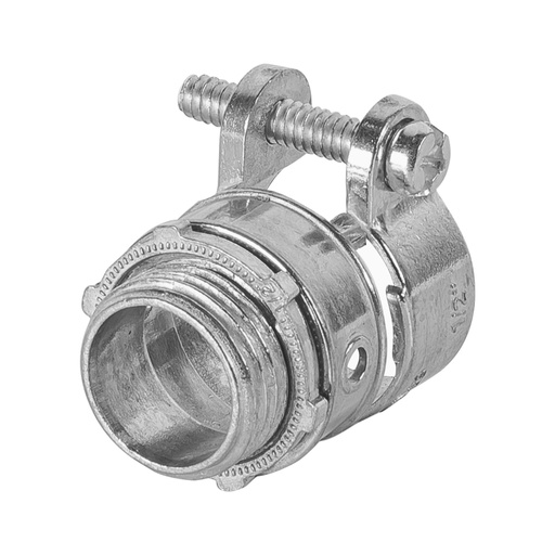 [TRU-47340] CONECTOR RECTO 1/2' PARA TUBO FLEXIBLE METÁLICO, VOLTECK