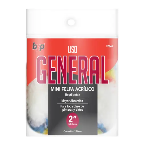 [BYP-FMA2] MINI FELPA ACRILICO 2" 2 PACK (10)