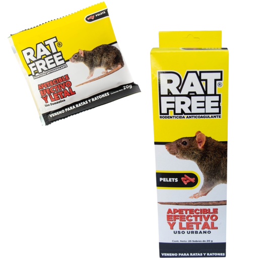 [TON-P207] PELELTS RODENTICIDA SOBRE 20 GRS EXHIBIDOR C/25 SOBRES