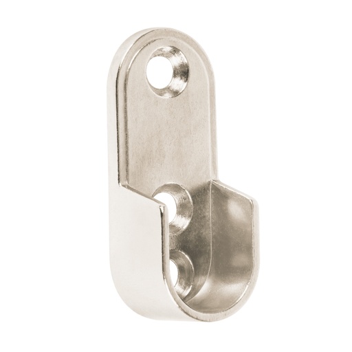 [TRU-48978] BRIDA NIQUELADA PARA TUBO OVALADO DE CLÓSET, HERMEX