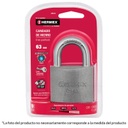 [TRU-43318] CANDADO DE HIERRO 38 MM GANCHO CORTO EN BLÍSTER, HERMEX