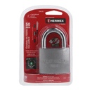 [TRU-43320] CANDADO DE HIERRO 50 MM GANCHO CORTO EN BLÍSTER, HERMEX