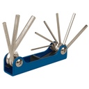 [TRU-15563] JUEGO DE 9 LLAVES ALLEN MM TIPO NAVAJA, CUERPO DE LÁMINA